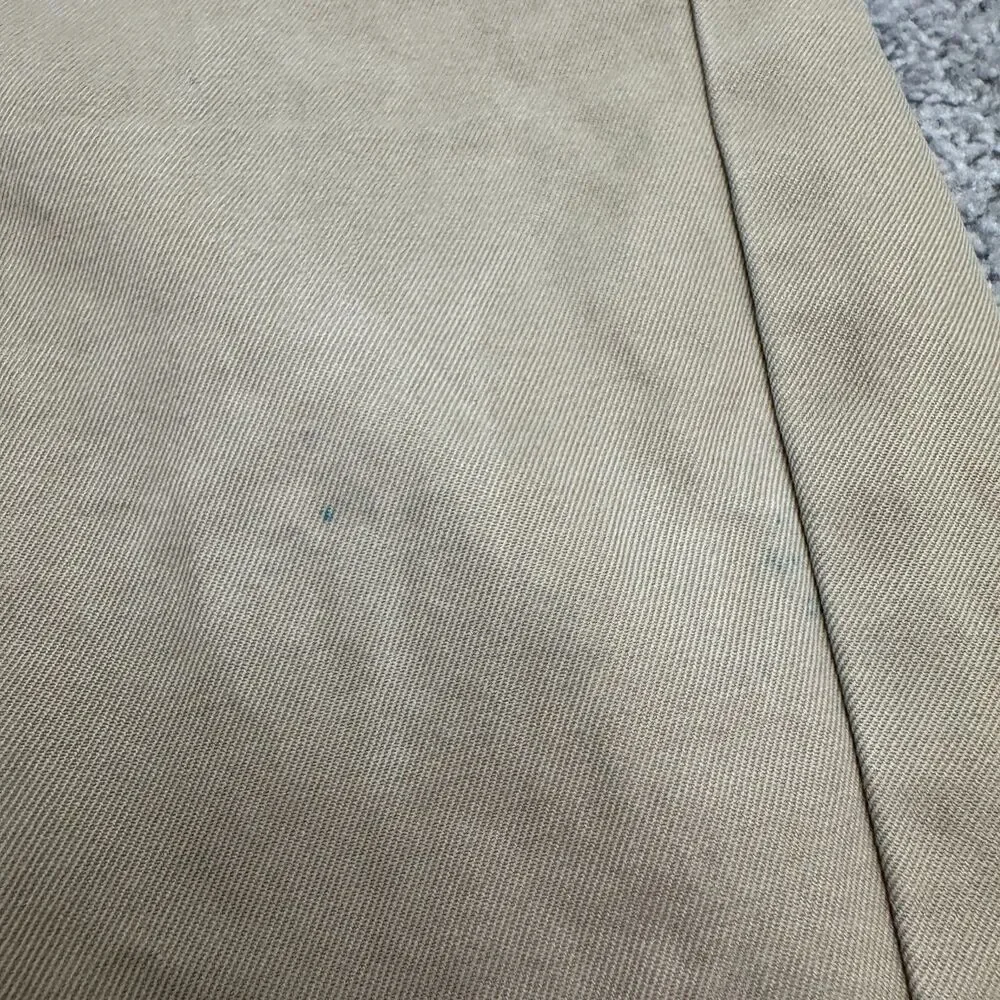 Bonobos Straight Leg Cotton Chino Pants Mens 35x34 Brown Khaki Flat Front Casual